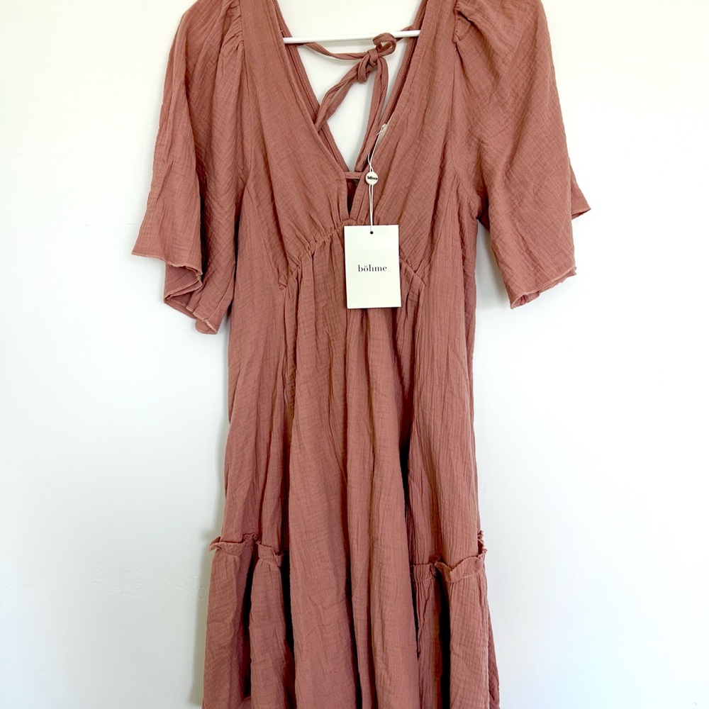 Bohme Women's Flowy Mauve/Rose Dress